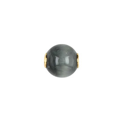 Anthracite Quartz Cats Eye Silver Pendant