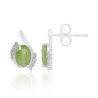 Namibian Demantoid Silver Earrings