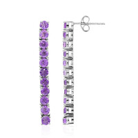 Amethyst Silver Earrings