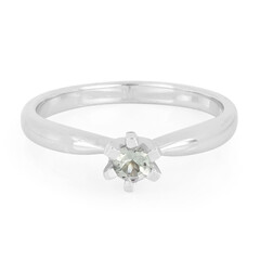 Green Tanzanite Silver Ring