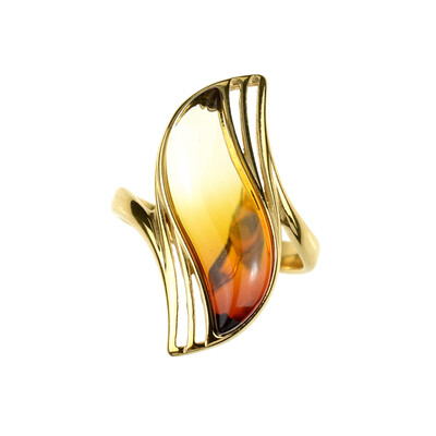 Baltic Amber Silver Ring (dagen)