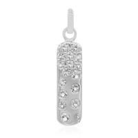 White Topaz Silver Pendant