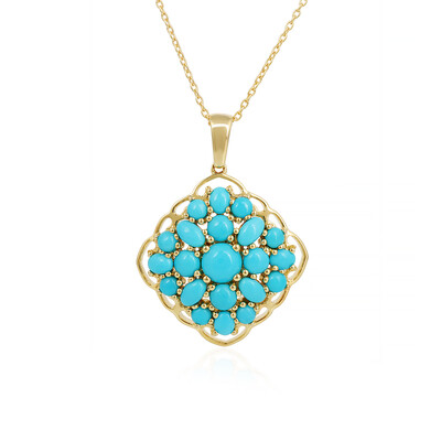 Sleeping Beauty Turquoise Silver Necklace