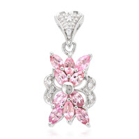 Padparadscha Sapphire Silver Pendant