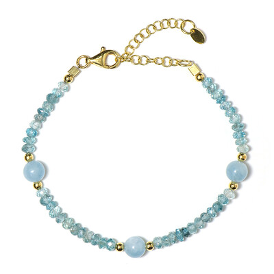 Aquamarine Silver Bracelet