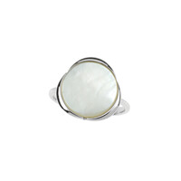 Mother of Pearl Silver Ring