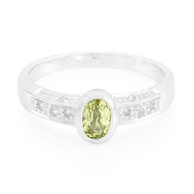 Brazilian Chrysoberyl Silver Ring