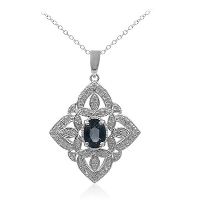London Blue Topaz Silver Necklace