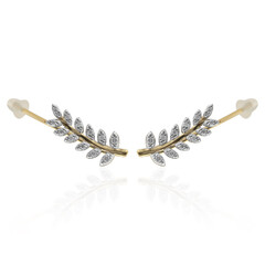 9K SI1 (G) Diamond Gold Earrings