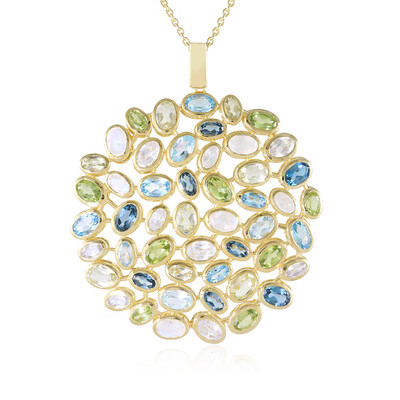 Blue Moonstone Silver Necklace (KM by Juwelo)