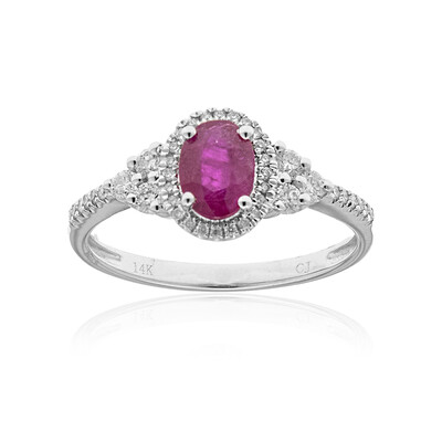 14K AAA Mozambique Ruby Gold Ring (CIRARI)