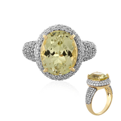 9K Canary Kunzite Gold Ring