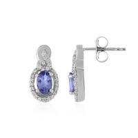 Tanzanite Silver Earrings