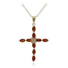 Madeira Citrine Silver Necklace