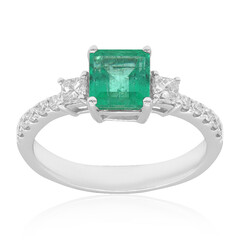 18K AAA Zambian Emerald Gold Ring (CIRARI)