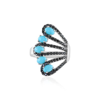 Sleeping Beauty Turquoise Silver Ring