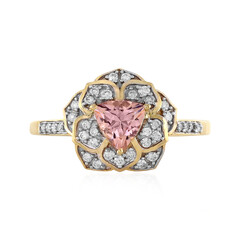 18K AAA Morganite Gold Ring (D'vyere)