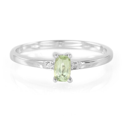 Cuprian Tourmaline Silver Ring