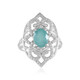 Grandidierite Silver Ring