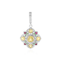Yellow Beryl Silver Pendant
