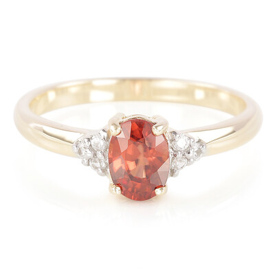 9K Mashewa Orange Zircon Gold Ring