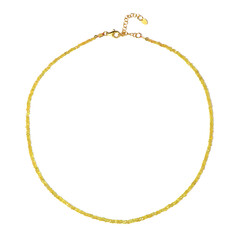 Yellow Sapphire Silver Necklace