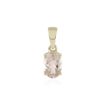 9K Morganite Gold Pendant