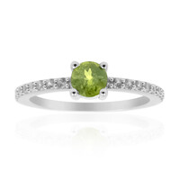 Idocrase Silver Ring