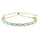 Blue Apatite Silver Bracelet