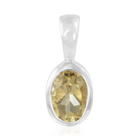 Champagne Quartz Silver Pendant