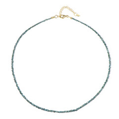 Blue Diamond Silver Necklace
