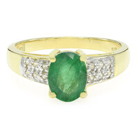 Bahia Emerald Silver Ring