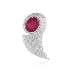 Bemainty Ruby Silver Pendant