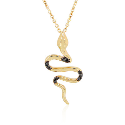 Black Diamond Silver Necklace