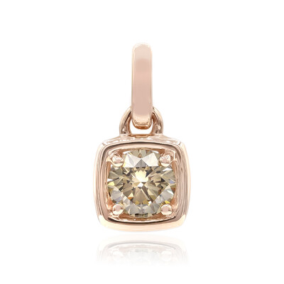 9K VS1 Argyle Rose De France Diamond Gold Pendant (Annette)