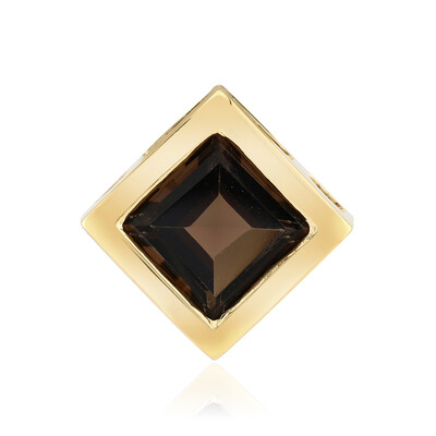 Smoky Quartz Silver Pendant (MONOSONO COLLECTION)