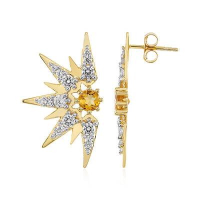 Citrine Silver Earrings