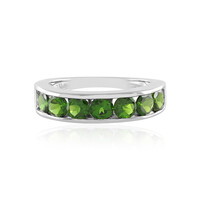 Russian Diopside Silver Ring
