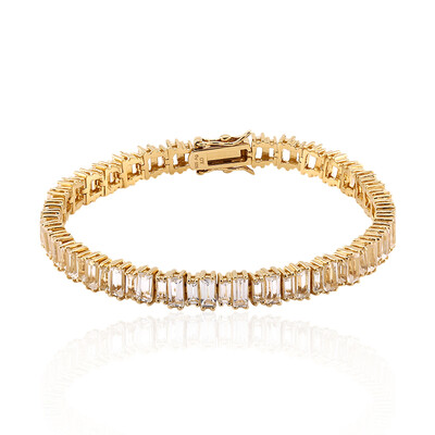White Topaz Silver Bracelet