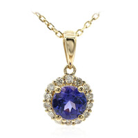 14K AAA Tanzanite Gold Necklace (CIRARI)