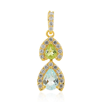 Sky Blue Topaz Silver Pendant