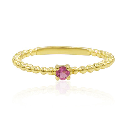 Pink Tourmaline Silver Ring
