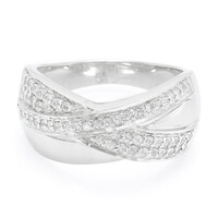 White Sapphire Silver Ring