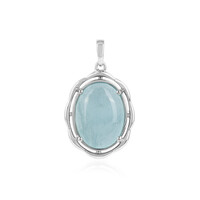 Aquamarine Silver Pendant