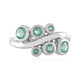 Russian Emerald Silver Ring (de Melo)