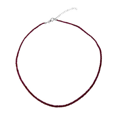 Mozambique Ruby Silver Necklace