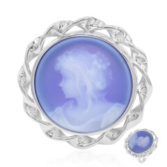 Blue Lace Agate Silver Ring