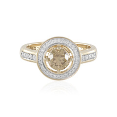 9K I2 Brown Diamond Gold Ring (SUHANA)