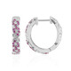 Pink Sapphire Silver Earrings (Remy Rotenier)