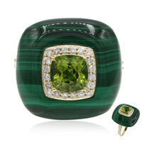 14K Malachite Gold Ring (Smithsonian)